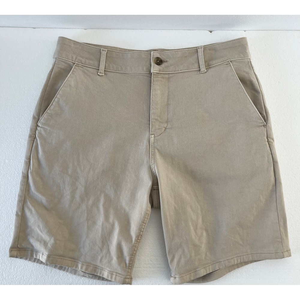 Paige Thompson Shorts Men Size 34 Beige "Rock Fossil" Stretch Casual‎ Vintage